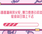 抖音直播间风火轮,暴力微信引流技术,低成本日加上千法-鱼梓小栈