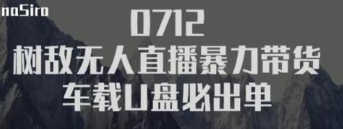 树敌‮习研‬社抖音无人直播暴力带货车载U盘必出单，单号单日产出300纯利润-鱼梓小栈