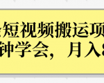 操作性非常强的头条号短视频搬运项目，3分钟学会，轻松月入8000+-鱼梓小栈