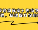 《终极财富秘密》财商学习必修课程，快速提升你的财富（18节视频课）-鱼梓小栈