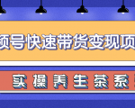 柚子视频号带货实操变现项目，零基础操作养身茶月入10000+-鱼梓小栈