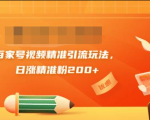 黄岛主引流课：百家号视频精准引流玩法，日涨精准粉200+-鱼梓小栈