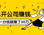 0元开公司赚钱,不花一分钱几天躺赚了30多万,详细操作流程!-鱼梓小栈