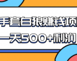 某团队收费项目:空手套白狼,一天500+利润,人人可做-鱼梓小栈