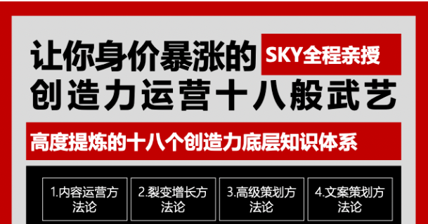让你的身价暴涨的创造力运营十八般武艺 高度提炼的18个创造力底层知识体系-鱼梓小栈