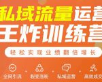 私域流量运营王炸训练营:全网引流+裂变涨粉+私域运营+高效成交-鱼梓小栈