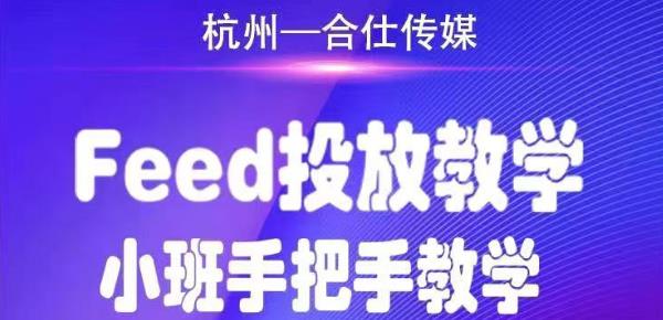 合仕传媒Feed投放教学，手把手教学，开车烧钱必须自己会-鱼梓小栈