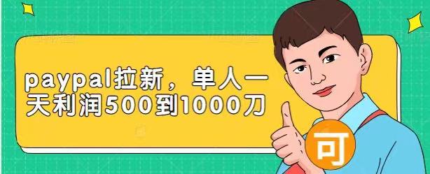 Paypal拉新赚美刀项目，单人一天利润500-1000刀【视频课程】-鱼梓小栈