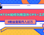 详细解析TIKTOK如何利用海外CPS+工具0粉丝轻松变现月入过万-鱼梓小栈