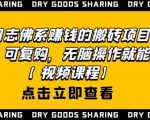 强子日志佛系赚钱的搬砖项目，需求大，可复购，无脑操作就能收钱-鱼梓小栈