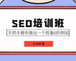 SEO培训班课程,手把手教你做出一个权重6的例站,价值8000元-鱼梓小栈