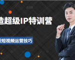 超级IP特训营:表演表达、高效输出优质短视频运营技巧,价值999元-鱼梓小栈