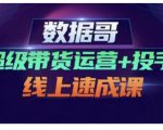 数据哥·超级带货运营+投手线上速成课，快速提升运营和熟悉学会投手技巧-鱼梓小栈