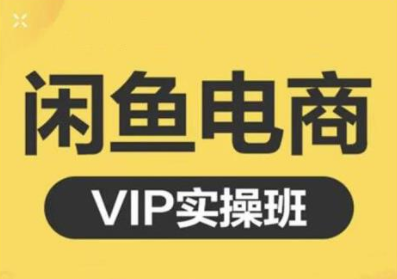 鱼客·闲鱼电商零基础入门到进阶VIP实战课程，帮助你掌握闲鱼电商所需的各项技能-鱼梓小栈