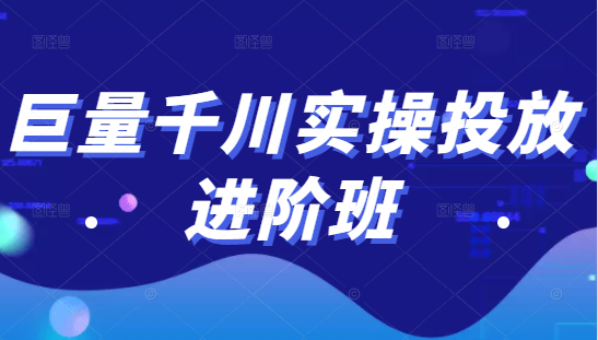 巨量千川实操投放进阶班，投放策略、方案，复盘模型和数据异常全套解决方法-鱼梓小栈