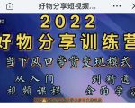萌飞好物·2022抖音好物分享训练营,当下风口带货变现模式,从入门到精通-鱼梓小栈