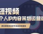 抖音短视频个人ip内容策划实操课，真正做到普通人也能实行落地-鱼梓小栈