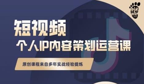 抖音短视频个人ip内容策划实操课，真正做到普通人也能实行落地-鱼梓小栈