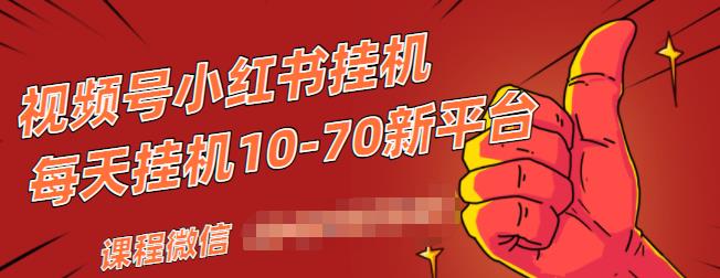 视频号小红书抖音挂机项目，小白无脑操作，按照要求来，单号每天几十米-鱼梓小栈