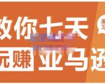 晟尧跨境·教你七天玩赚亚马逊，教你轻松玩赚亚马逊，适合小白学习-鱼梓小栈