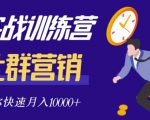 社群营销全套体系课程，助你了解什么是社群，教你快速步入月营10000+-鱼梓小栈