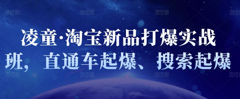 凌童·淘宝新品打爆实战班，直通车起爆、搜索起爆-鱼梓小栈