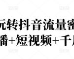 2022玩转抖音流量密码，(直播+短视频+千川)-鱼梓小栈