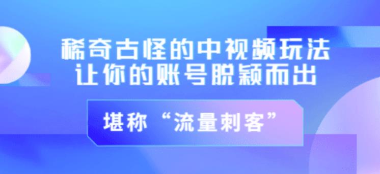 不讲李·稀奇古怪的冷门中视频冷门玩法，让你的账号脱颖而出，成为流量刺客！（图文+视频）-鱼梓小栈