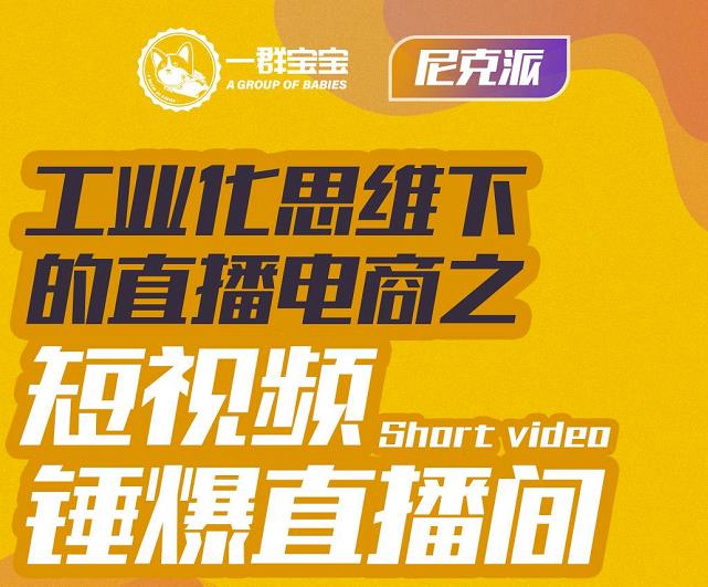 尼克派·工业化思维下的直播电商之短视频锤爆直播间，听话照做执行爆单-鱼梓小栈