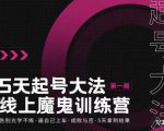 大播·五天起号魔鬼训练营，告别光学不练，逼自己上车，成败与否，5天拿到结果-鱼梓小栈