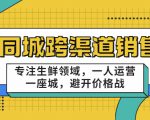 同城跨渠道销售，专注生鲜领域，一人运营一座城，避开价格战-鱼梓小栈
