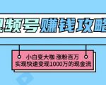 玩转微信视频号赚钱：小白变大咖涨粉百万实现快速变现1000万的现金流-鱼梓小栈