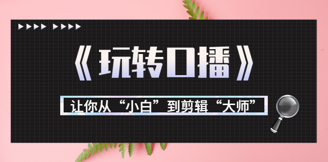 月营业额700万+大佬教您《玩转口播》让你从“小白”到剪辑“大师”-鱼梓小栈