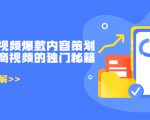 带货短视频爆款内容策划，关于电商视频的独门秘籍（价值499元）-鱼梓小栈