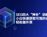 SEO四大“神补”训练营,小白快速获取可观的谷歌流量,轻松做外贸-鱼梓小栈