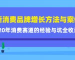 新消费品牌增长方法与案例精华课：20年消费赛道的经验与坑全收录-鱼梓小栈