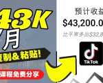 2022抖音国际版Tiktok赚钱项目：每天上传一个视频就轻松月入$43200-鱼梓小栈