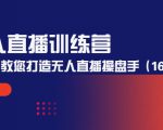 无人直播训练营:手把手教您打造无人直播操盘手(16节课时)-鱼梓小栈