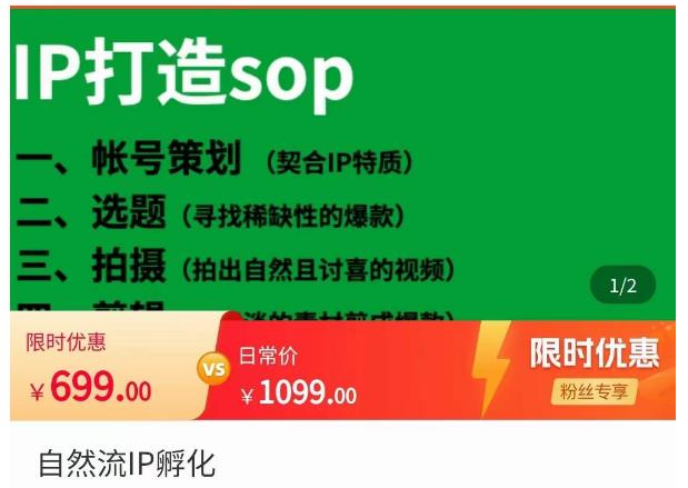 瑶瑶·自然流IP孵化，系统掌握IP孵化全流程，也能学到选题，剪辑，账号运营经验-鱼梓小栈