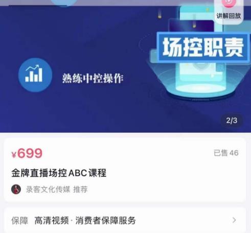 大果文化·金牌直播场控ABC课，复制直接间，场控如何带出百万级主播-鱼梓小栈