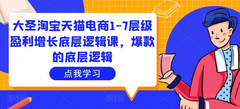 大圣淘宝天猫电商1-7层级盈利增长底层逻辑课，爆款的底层逻辑-鱼梓小栈