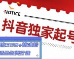 抖音独家起号，一天引流500+精准粉，适合各类行业（9节视频课）-鱼梓小栈