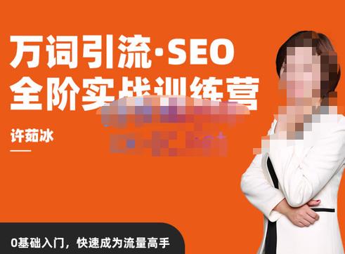 许茹冰·万词引流-SEO全阶实战训练营，0基础入门，快速成为流量高手-鱼梓小栈