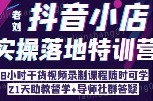 抖音小店实操落地特训营：抖音小店无货源精细化运营，抖店商品卡流量（22节）-鱼梓小栈