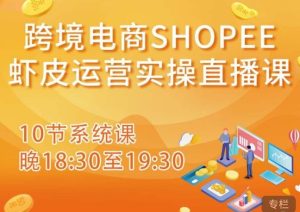跨境电商Shopee虾皮运营实操直播课，从零开始学，入门到精通（10节系统课）-鱼梓小栈
