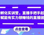 直播孵化实训营,直播手把手起号,赋能有实力想赚钱的直播团队-鱼梓小栈