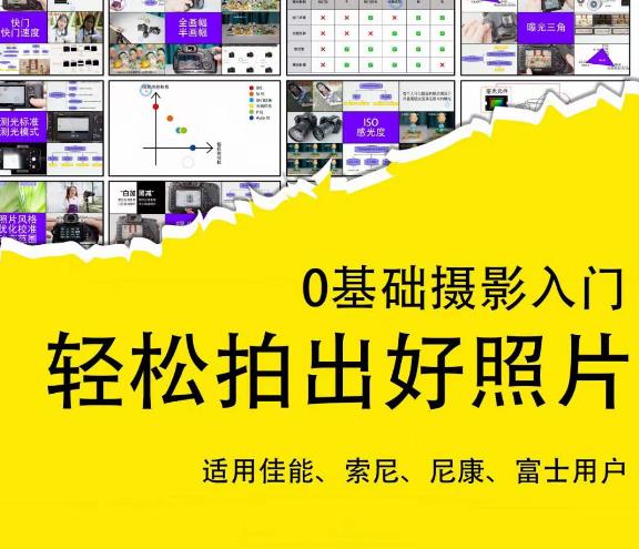 0基础摄影入门，轻松拍出好照片（适用佳能、索尼、尼康、富士用户）-鱼梓小栈