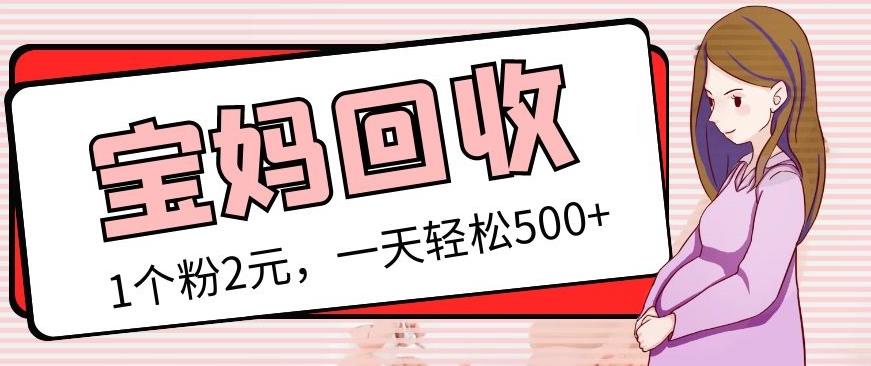 最新宝妈粉回收变现计划及胎教音乐高端变现玩法全套教程！（非老玩法）-鱼梓小栈
