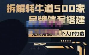 牛牛·500家餐饮品牌搭建&短视频深度解析,拆解牦牛道500家品牌体系搭建-鱼梓小栈