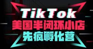 疯人院·TikTok美国半闭环小店孵化营，抢占TikTok美国蓝海市场，开店、运营、带货、投流全实操-鱼梓小栈